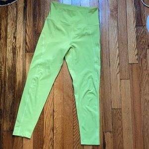 Girlfriend Collective neon green 7/8 legging Small